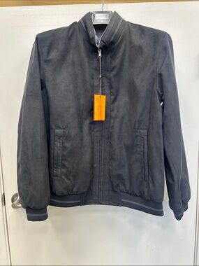 Enzo Tovare Reversible Men’s Black Bomber Jacket - Zip Front NWT